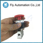 Aluminium Alloy Valve MSV86321EB MSV86321PB 1/8"  Red And Green Palm Button Stop Cock Mechanical Valve