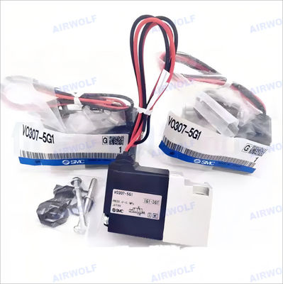 SMC 3 Port VT307 VO307 1/8" 1/4"  AC220V Direct Operated Poppet Type Solenoid Valve