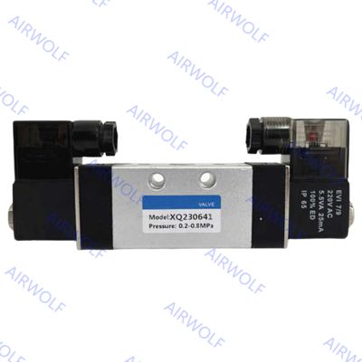 XQ Series Aluminum Pneumatic Solenoid Valve with 3/2 Way and 5/2 Way Positions and 1/8" Port for Reliable Direction Control