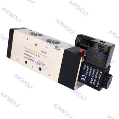 4V410-15, 4V420-15 AIRTAC 4V400 Series 5/2 way, 5/3 way Electric Solenoid Valve 1/2"
