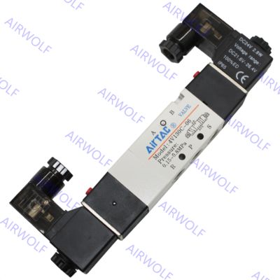 AIRTAC 4V130C-M5/06, 4V130E-M5/06, 4V130P-M5/06 4V100 Series 5/3 way Electric Solenoid Valve M5 1/8"
