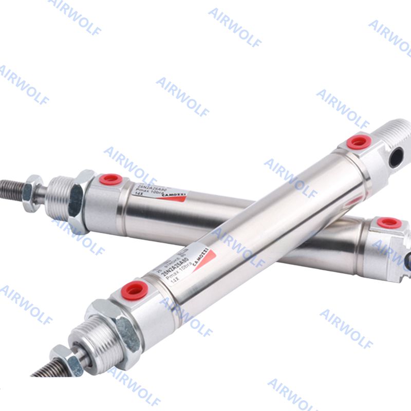CAMOZZI ISO6432 Stainless Steel Pneumatic Cylinder 0.15-1.0MPa 24 25 Series