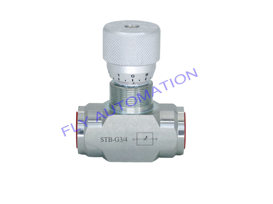 Carbon Steel Hydraulic Flow Control Valve Oleoweb STB-G3/4 STB Series 3/4"