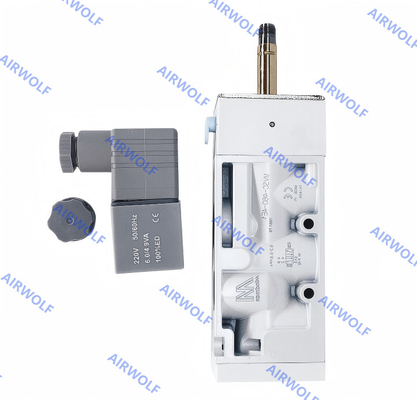 シングル ダブルコイル MVSC-460-4E1 MVSC-460-4E2 1/2 マインドマン 5/2 Way 0.2-0.8Mpa アルミニウム DC24V AC220V AC110V DC12V 電磁弁